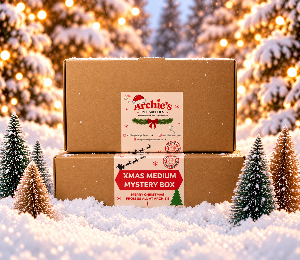 Christmas dog treat box. christmas for dog presents
