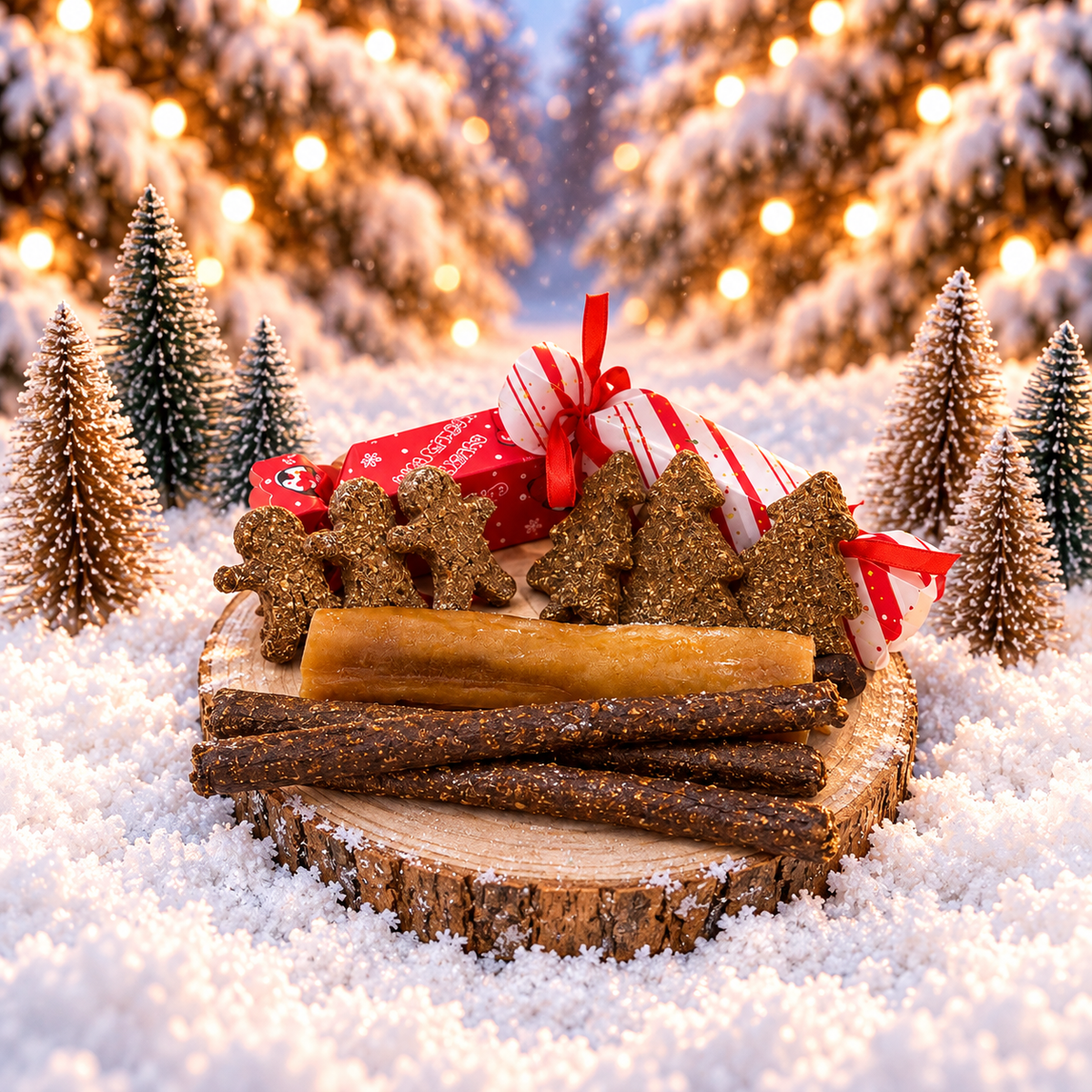 Large gift bundle for christmas for dogs