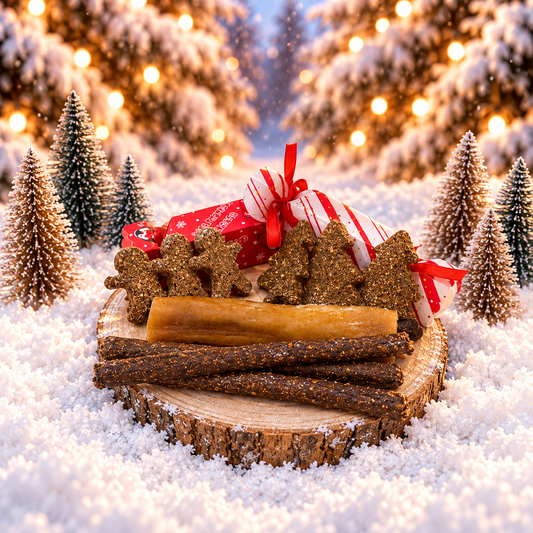 Large gift bundle for christmas for dogs