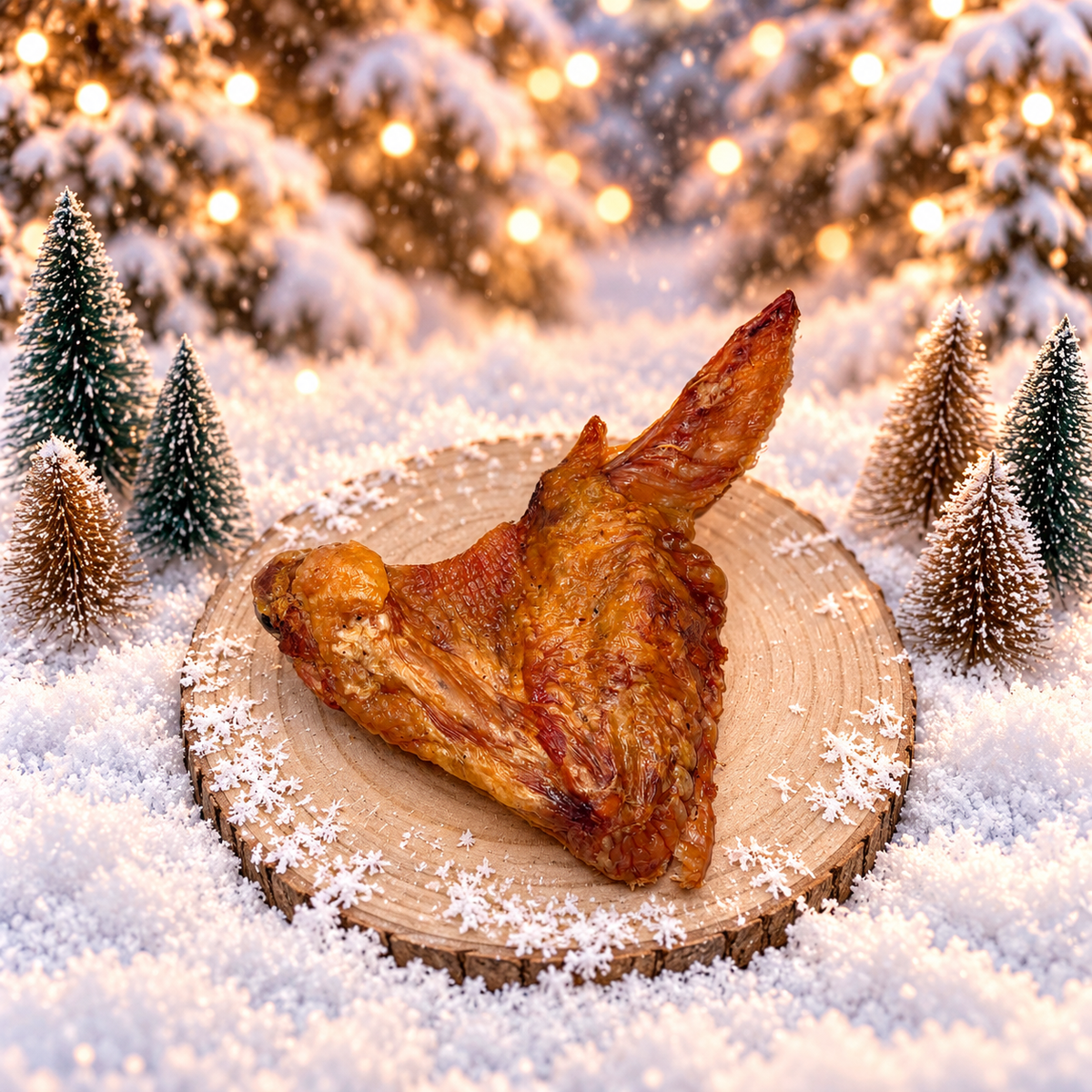Turkey wing dog treat